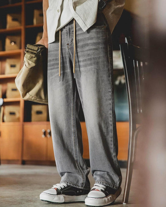 ベックリー ウォッシュドグレーグラデーションデニムパンツ 2560