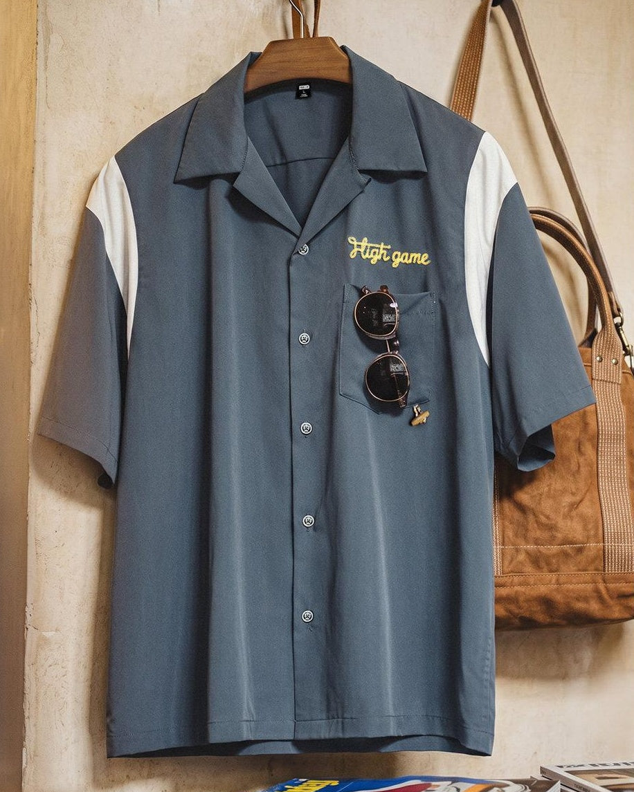 トルチャス ツートーンレトロボウリングシャツ 2781