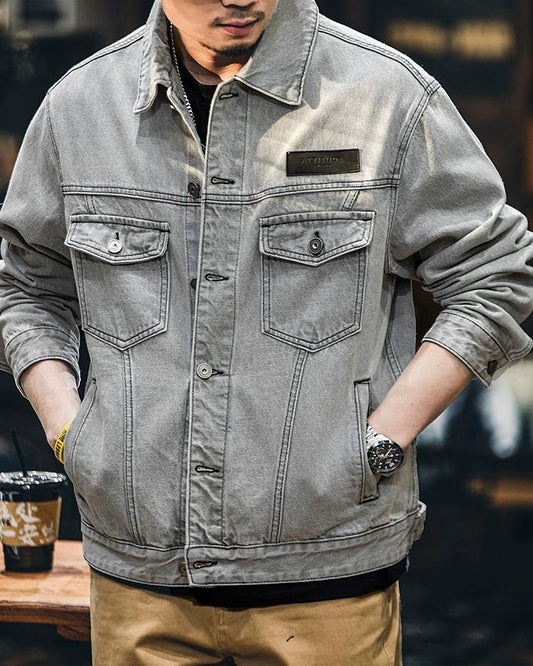 オレイサ ウォッシュグレーデニムジャケット 2338