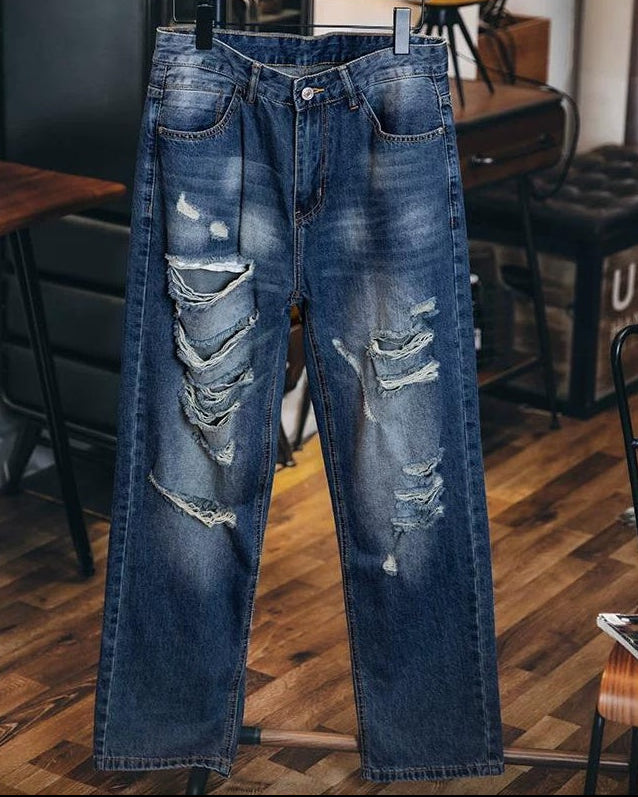 ミルフォード ハードクラッシュストレートジーンズ 2435