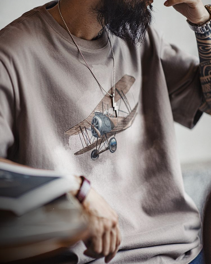 リーチバーグ レトロエアプレーングラフィックTシャツ 2774