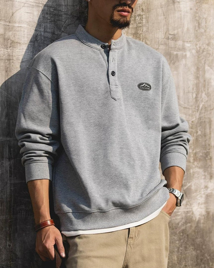 シェルトン ヘンリーカラースウェットシャツ 2519