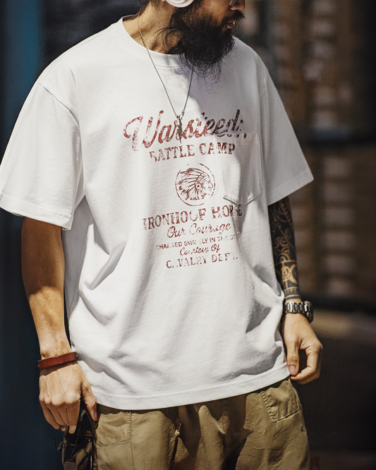 ラドロー レトロプリントポケットTシャツ 2697