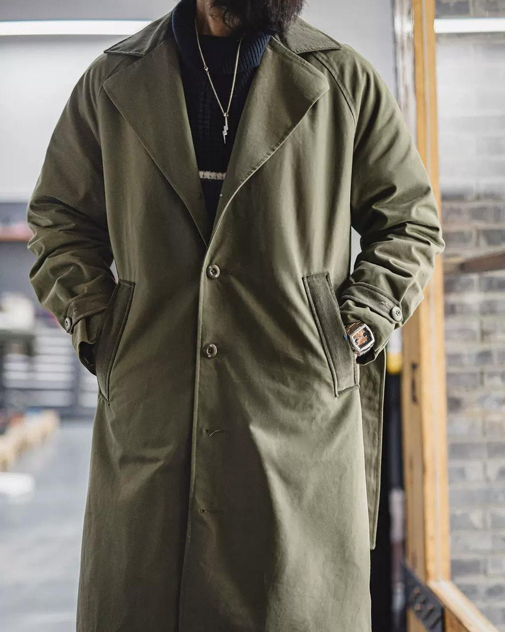 ノースプラット ラグランシングルコート 2458