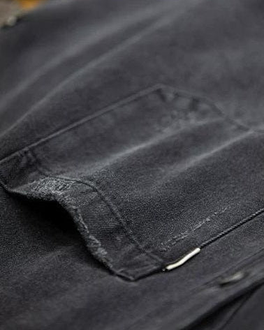 ブラックスバーグ ウォッシュドブラックダメージデニムシャツ 2360