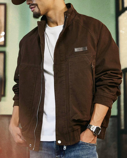 サプルパ スタンドカラーワークブルゾン 2398