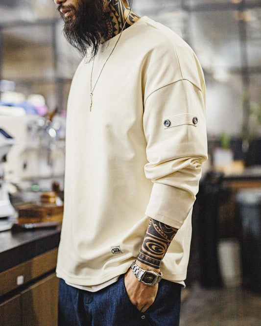 マッコール スリーブボタン クルーネック ロングスリーブ 2530