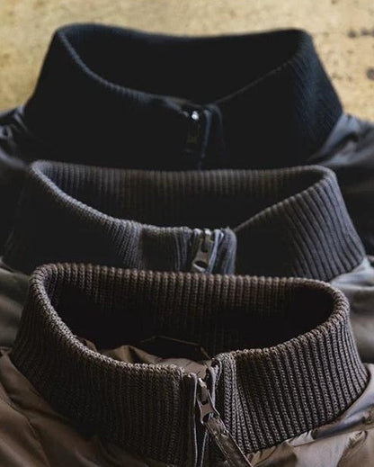 ダンベリー リブニットスリーブ切替ダウンジャケット 2375