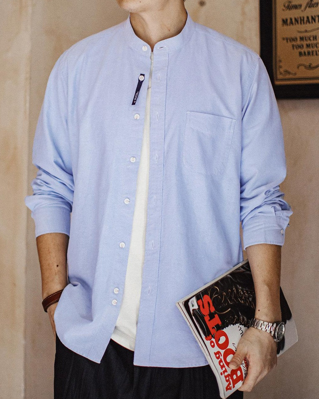 ヒーバーシティ バンドカラーシャツ 2526