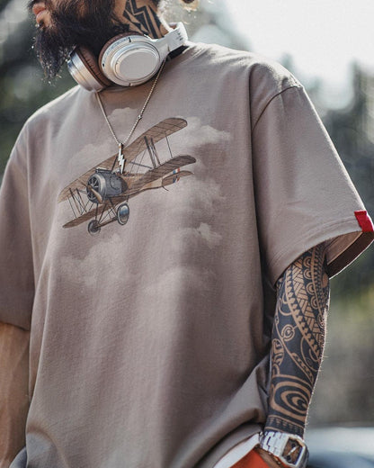 リーチバーグ レトロエアプレーングラフィックTシャツ 2774