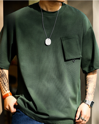 ドレイパー ポケット付きクルーネックTシャツ 1670