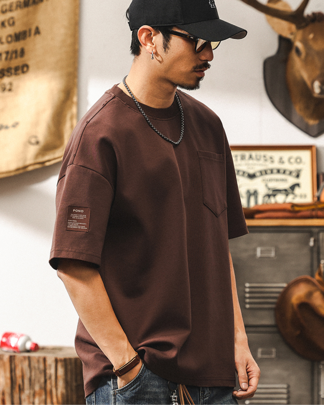 パラグールド ヘビーウェイトウォッシュドTシャツ 1653