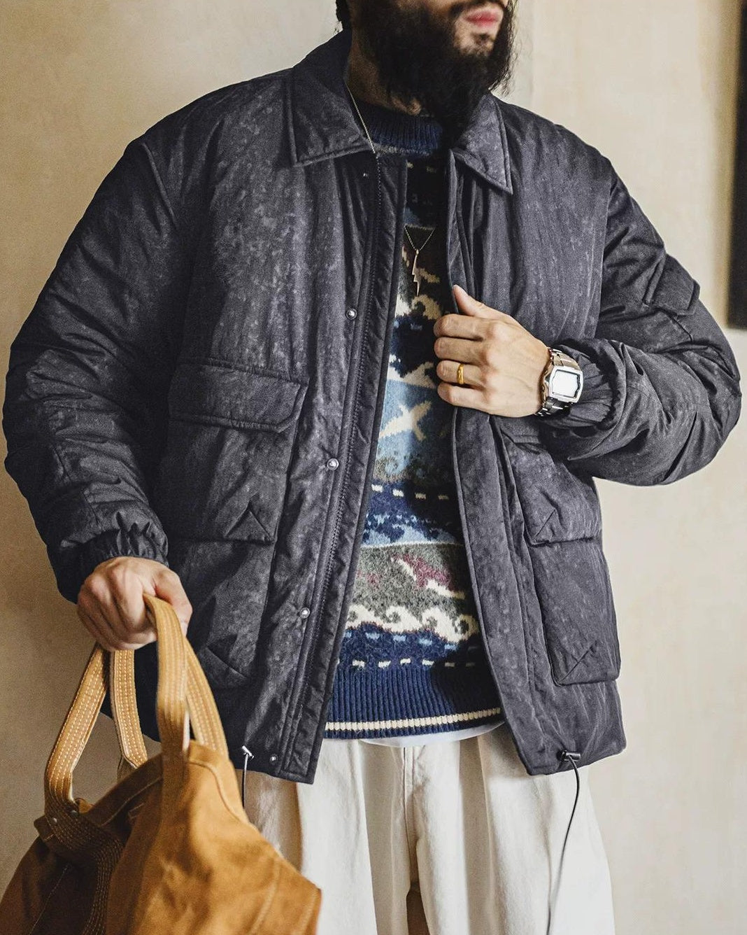 トレントン テクスチャ―ドパデッドジャケット 2367