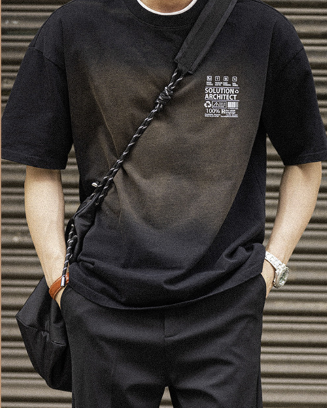 パイブラフ ウォッシュドバックプリントTシャツ 1675