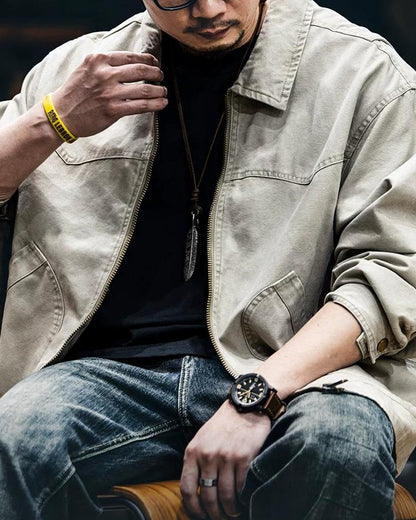 オワトナ ダックキャンバスジップワークジャケット 2408