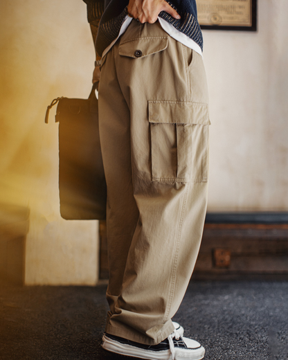 ヨンカーズ ラージポケットワイドワークパンツ 2234