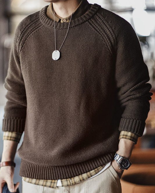 エイヴリル ラグランニードルライン ニット 2193