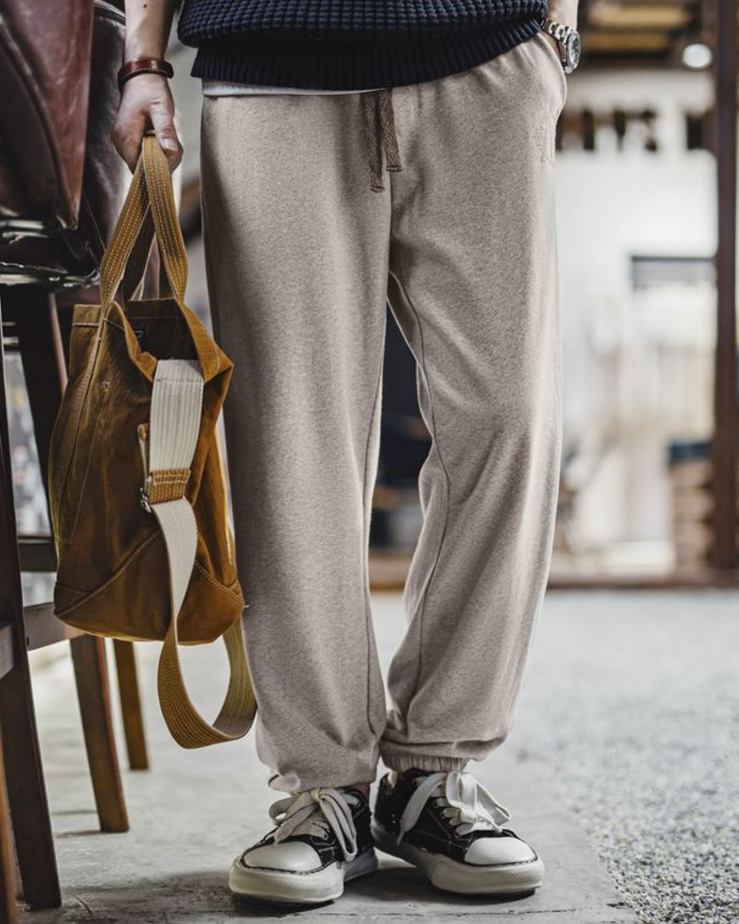 ケンブリッジ 杢グレールーズフィットジョガースウェットパンツ 2235