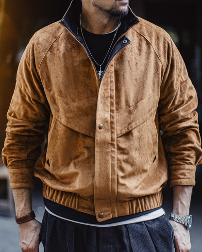 スエードタッチ切り替えジャケット 2237