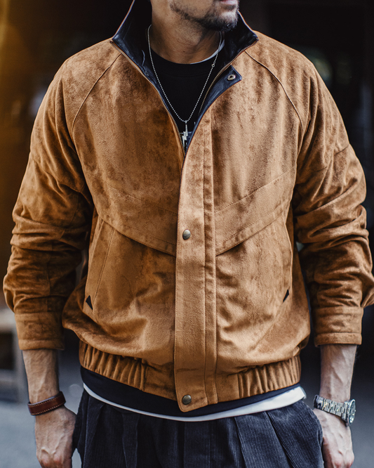 スエードタッチ切り替えジャケット 2237