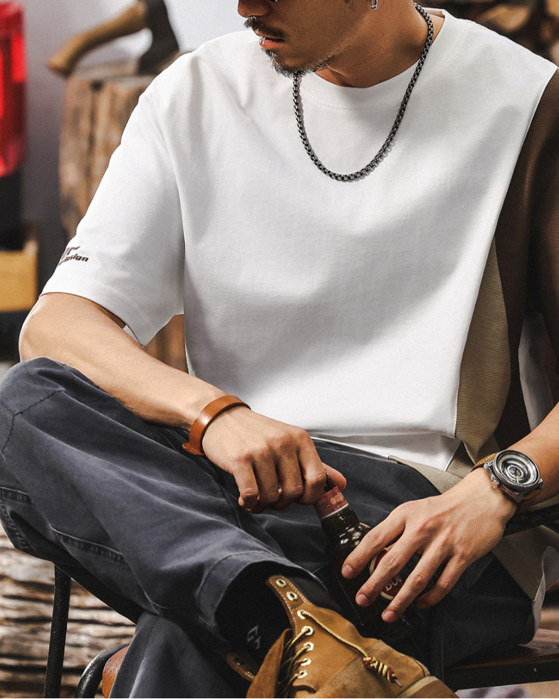 【Aelfric Eden】パッチワーク フォールド オーバー Tシャツ Aelfric Eden Patchwork Fold-Over Tee – Aelfric eden