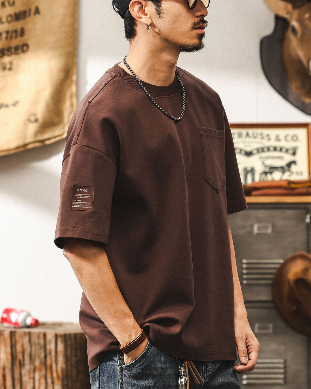 パラグールド ヘビーウェイトウォッシュドTシャツ 1653