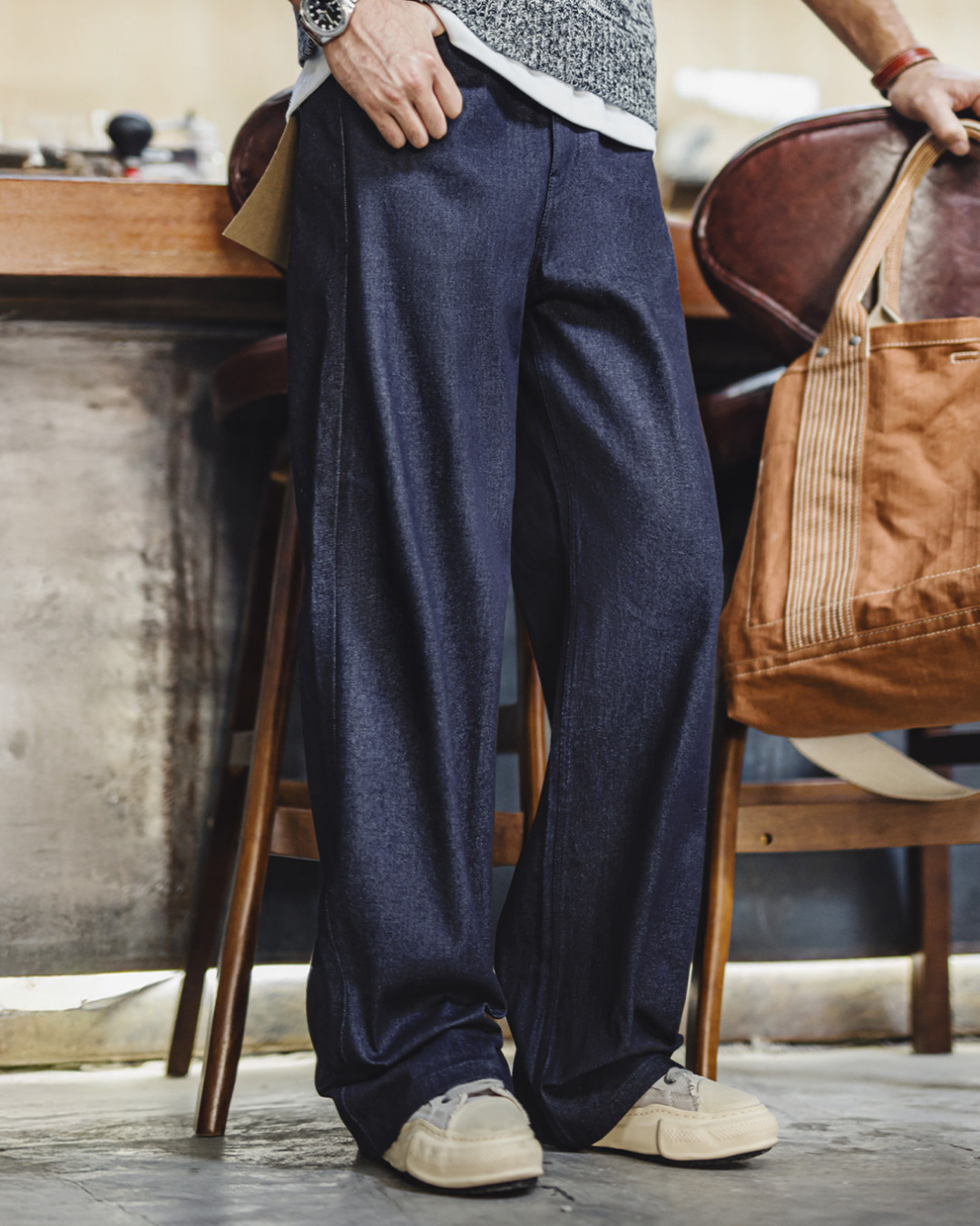 ペイジ ドレープワイドデニムパンツ 2260