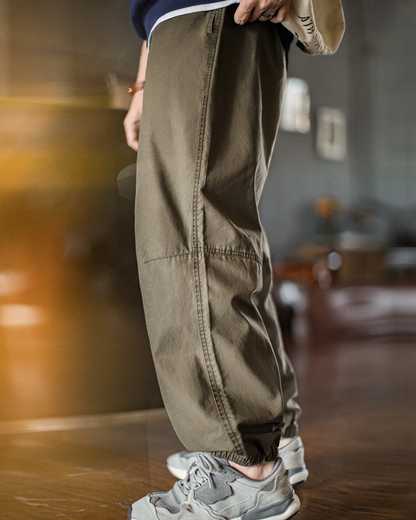 ヘンダーソン バギーシルエットキルトステッチイージーパンツ 2258