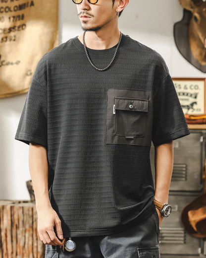 デラノ ジャガード織Tシャツ 1514