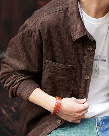 マッカレン コーデュロイダブルポケットレギュラーカラーシャツ 2332