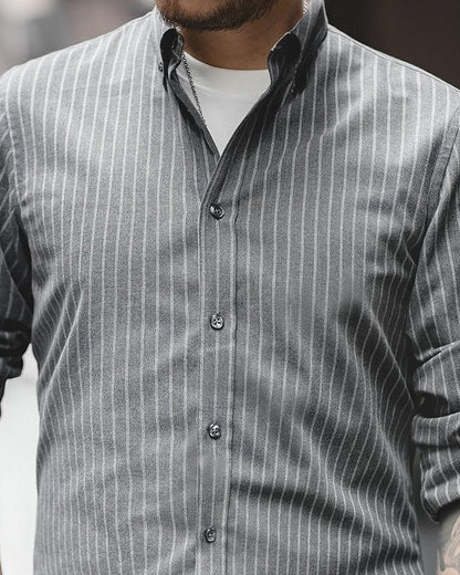 ワイリカ クラシックストライプボタンダウンシャツ 2602