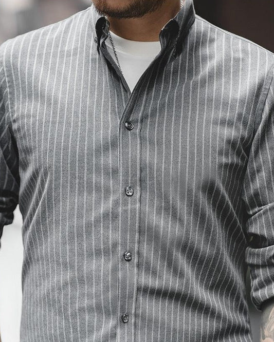 ワイリカ クラシックストライプボタンダウンシャツ 2602