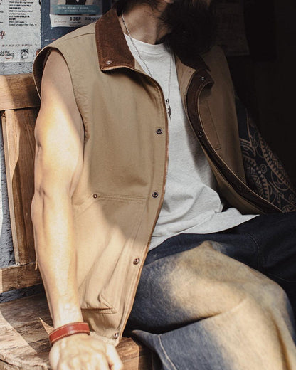 フェアホープ コーデュロイカラーユーティリティワークベスト 2545