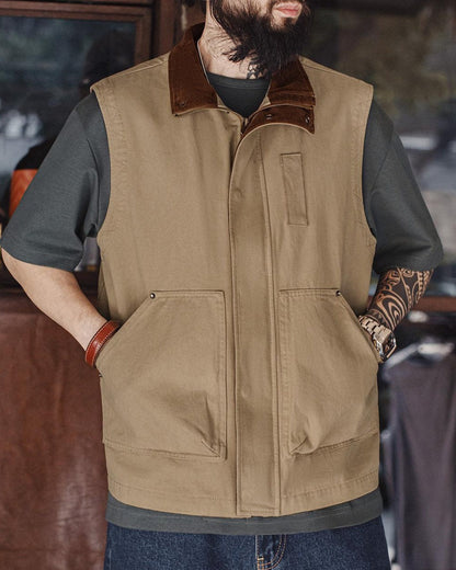 フェアホープ コーデュロイカラーユーティリティワークベスト 2545