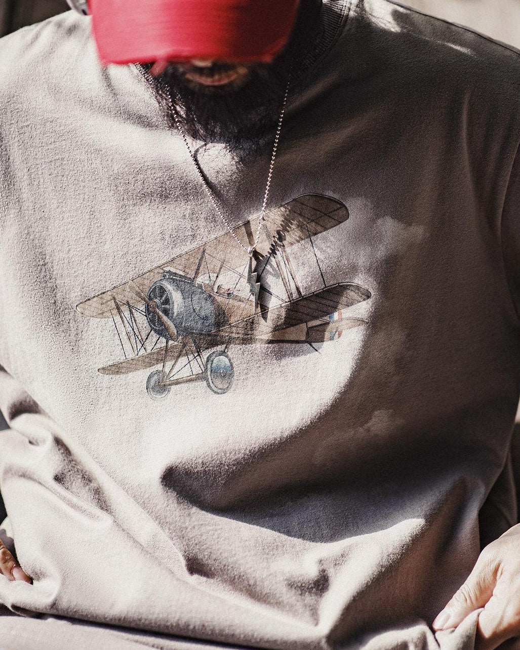 リーチバーグ レトロエアプレーングラフィックTシャツ 2774