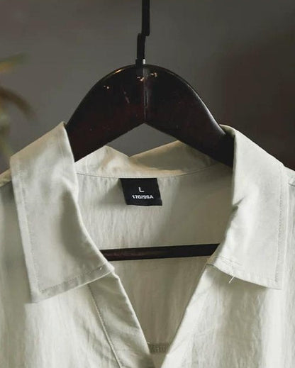 ラトン Vネックハーフボタンプルオーバーシャツ 2592