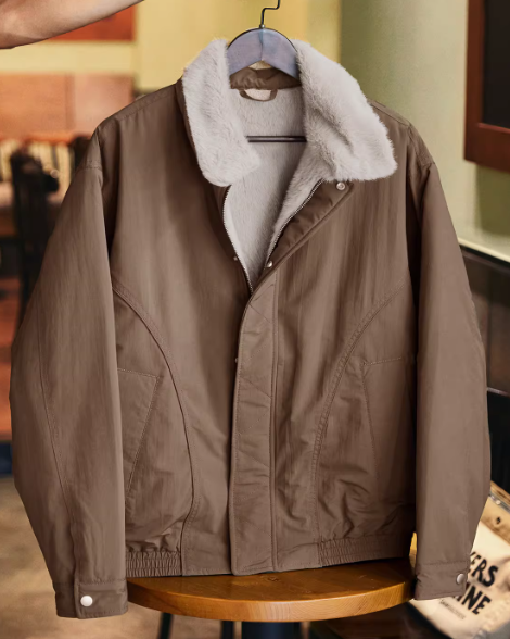 ムーアパーク ファーカラーミリタリージャケット 2383