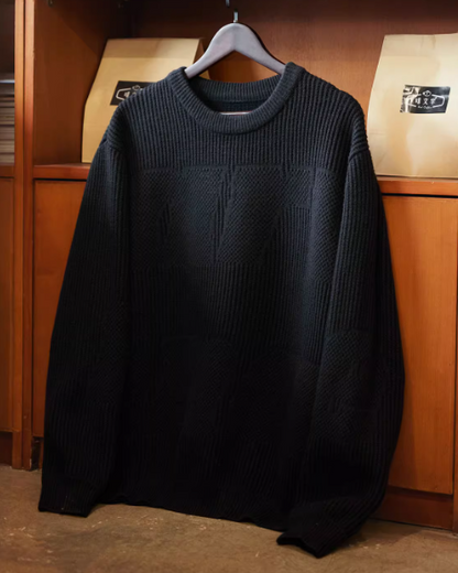 カレキシコ ラギッドテクスチャークルーネックニット 2385