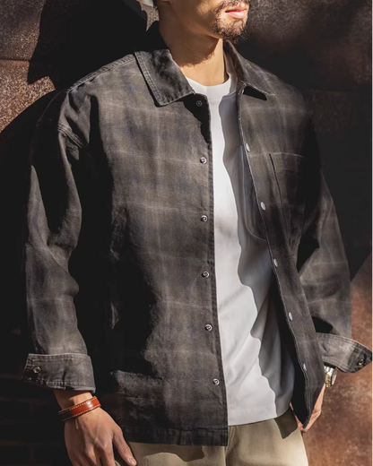 マウンテンホーム スナップボタンボックスチェックシャツ 2474