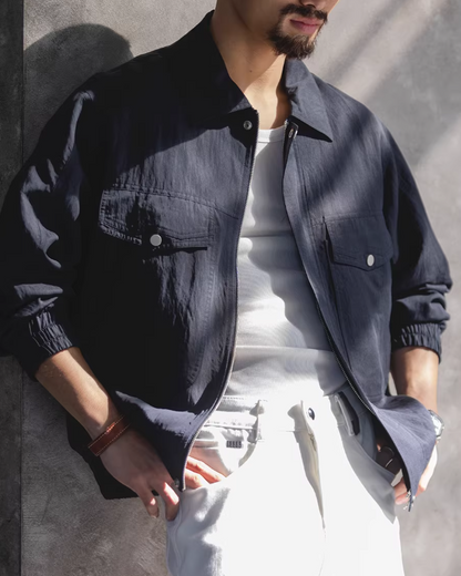 ビュート フラップポケットジップブルゾン 2475