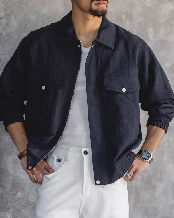 ビュート フラップポケットジップブルゾン 2475