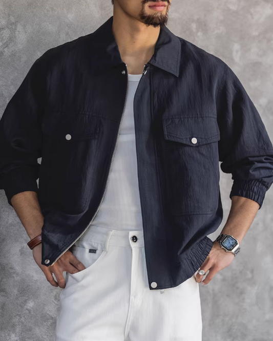 ビュート フラップポケットジップブルゾン 2475