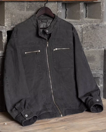 キーン スタンドカラー胸ポケジップブルゾン 2486