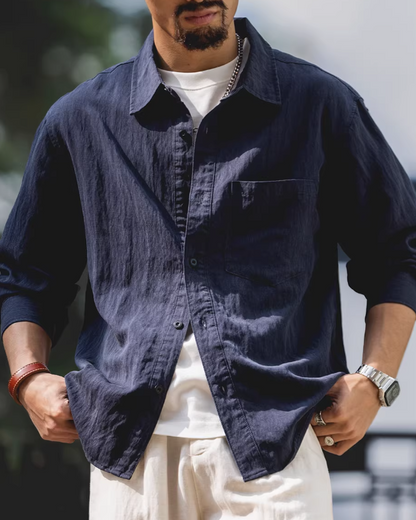 リバートン ルーズフィットシングルポケットワークシャツ 2480