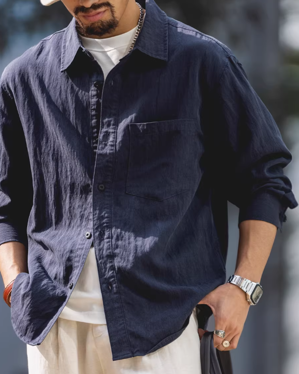 リバートン ルーズフィットシングルポケットワークシャツ 2480