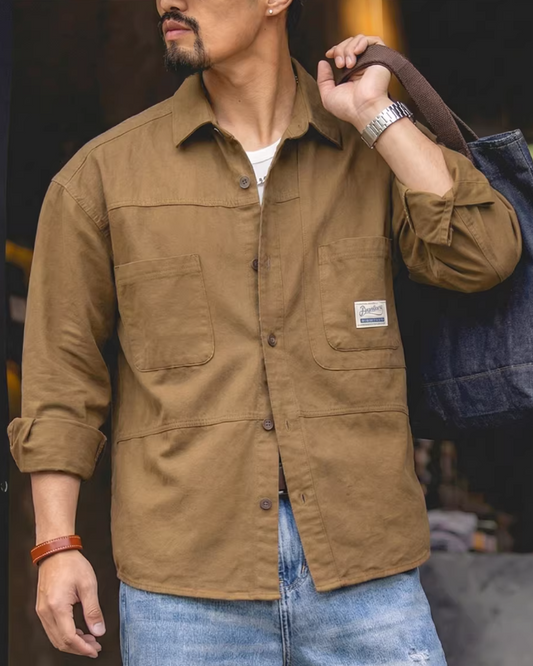 ブラフトン ヴィンテージパッチワークオーバーシャツ 2554