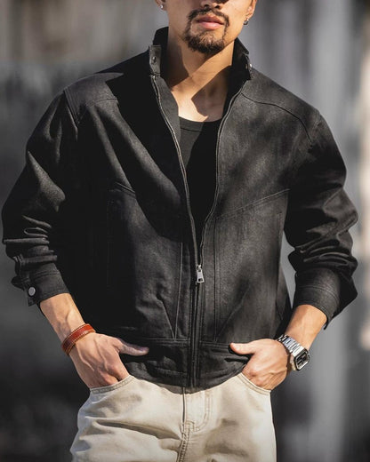 エイケン スタンドシングルフルジップブルゾン 2494