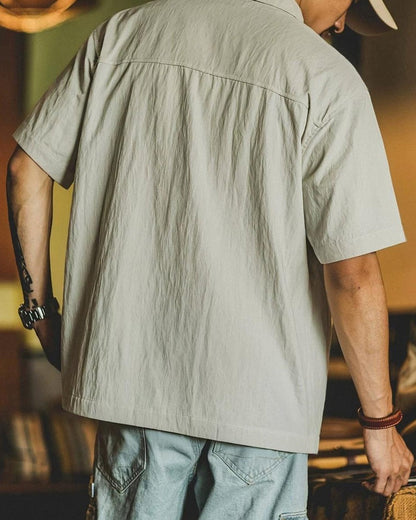 ラトン Vネックハーフボタンプルオーバーシャツ 2592