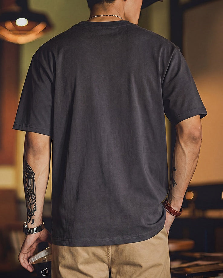 ビュサイラス ワンポイントタグポケットTシャツ 2710