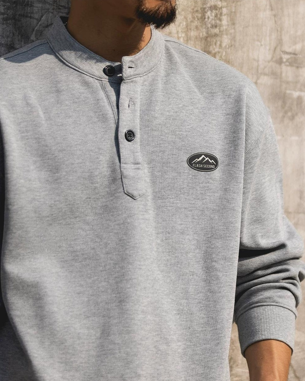 シェルトン ヘンリーカラースウェットシャツ 2519